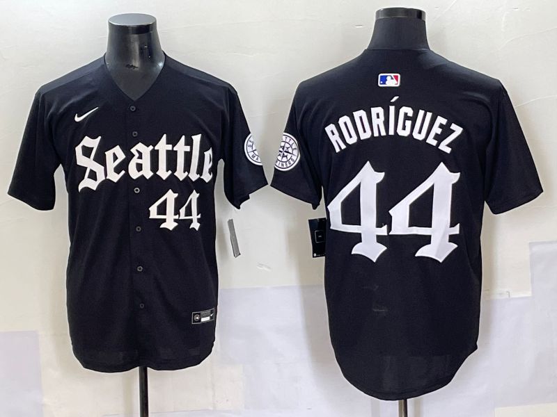 Men 2025 Seattle Mariners 44 Rodriguez Five generations Joint Name Nike MLB Jersey style 8